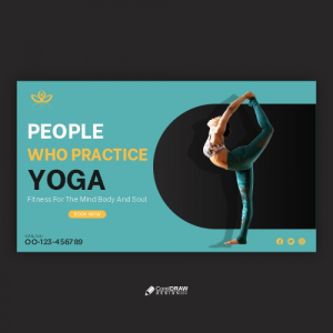 Yoga Concept Banner Template Design Free