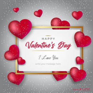 Realistic Hearts Valentines Day Background Free Vector