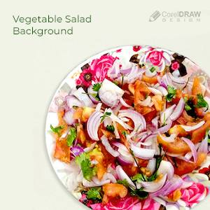 Vegetable Salad Background Stock Image