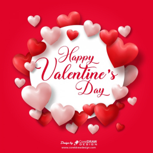 Happy Valentine Day Background, Free Vector
