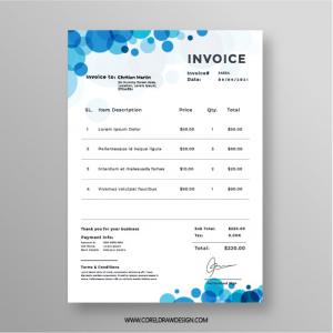 Abstract Invoice Billbook Vector