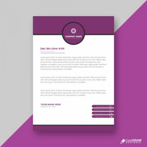Letterhead Template For General Business Free Vector