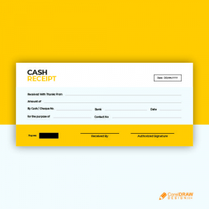 Cash Receipt Payment Template Design