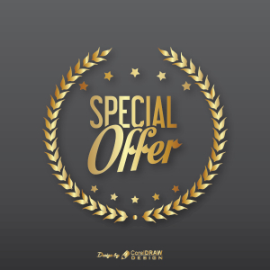 Special Offer Golden Badge Free Vector AI EPS Download Trending 2021 Free