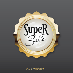 Super Sale Golden Badge Free Vector AI EPS Download Trending 2021 Free