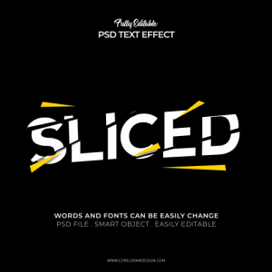 Trendy Sliced Photoshop Text Effect