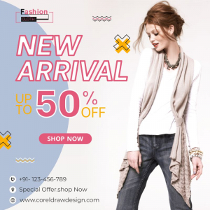  New Fashion Banner Template Free Vector