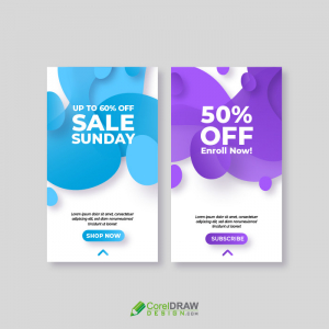 Abstract Fluid Instagram sale Story Template