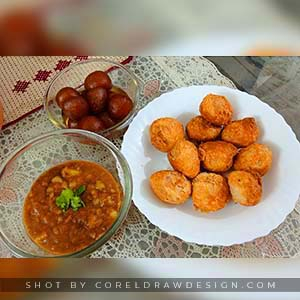 Indian Fast Food Khasta with Gulab Jamun