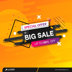 Special Offer Big Sale Background Free Vector Design