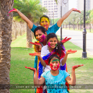 Indian Girls Enjoying Holi- Festival of Colors, Trendy 2021 Holi HD Stock images & Wallpaper