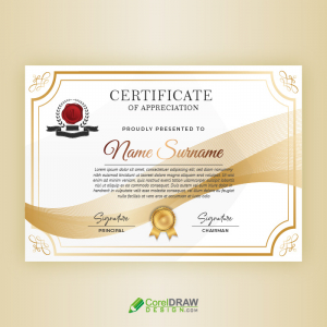 Luxury Royal Certificate of Appreciation Template