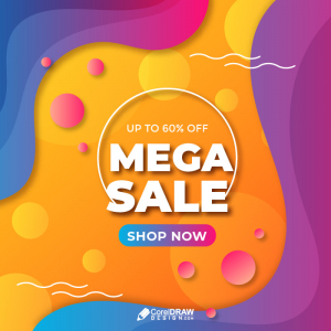 Colorful Abstract Sale Banner VECTOR