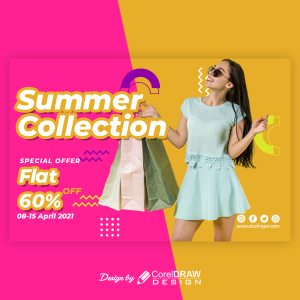 Summer Collection Flat Sale Download Free Trending 2021 Design  PSD File Free