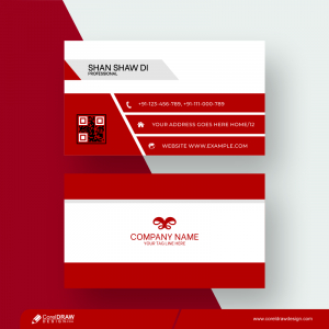 Abstract Modern Sales Business Card Free Vector