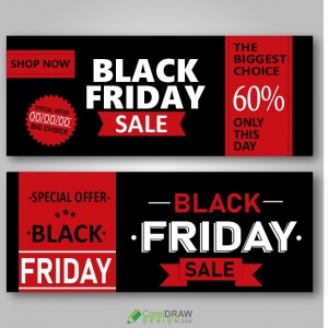 Banner template for black friday sale