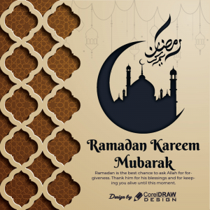 Ramadan Kareem Mubarak Greetings Download Free AI & EPS Template Full Vector Trending 2021