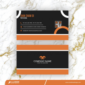 Elegant Realistic Background Business Card Mockup Free Vector