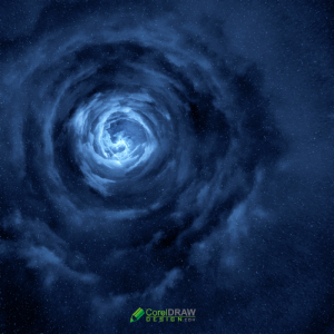 Creative Space Night Sky Wormhole Effect