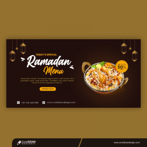 Special Ramadan Food Landing Page Template Premium Vector