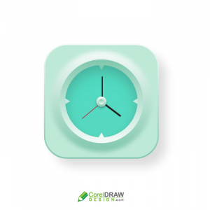 Abstract 3d Clock Time Icon Logo Vector