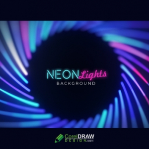 Realistic abstract neon lights background