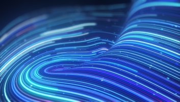 Warped neon glowing lines background Free HD image