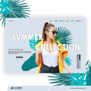 Summer Collection Banner Template Premium Vector