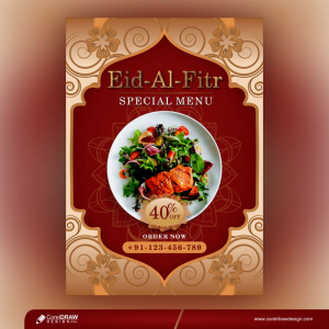 Eid Mubarak And Eid Ul-fitr Banner Template Free Vector