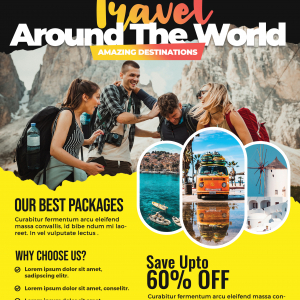Travelling Agency Flyer Poster Template