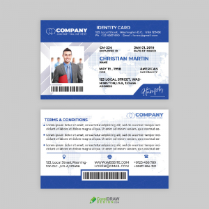 Corporate Professional Id Card TEMPLATE