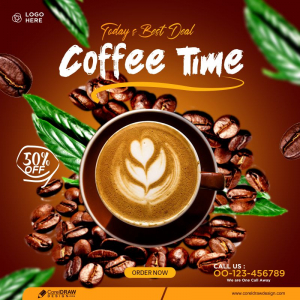 Coffee Shop Banner Template Free Design