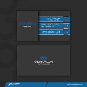 Professional Business Card Design Free Vector 