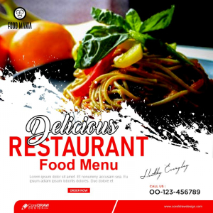 Restaurant Food Banner Template Premium Vector