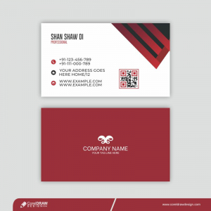 Business Card Template Free Vector Premium Vector