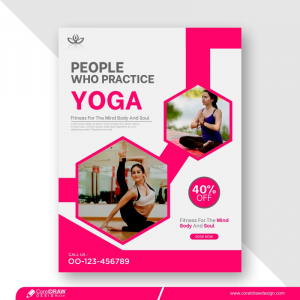 Meditation And Yoga Flyer Template Free Vector