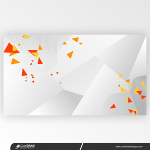 Gradient White Abstract Background & Colorful Particles Free Premium Vector 