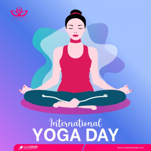 International Yoga Day Banner Free Vector Design