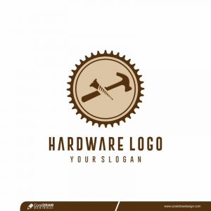 Hardware Logo Design Free vector