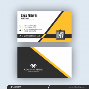 Modern Business Card Design In Professional Style Free Vector