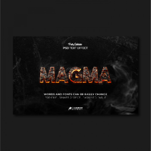 Hot Molten Lava Magma Text Effect