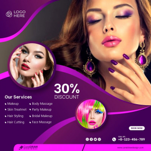 Download Beauty Salon Square Flyer Template Premium Vector | CorelDraw  Design (Download Free CDR, Vector, Stock Images, Tutorials, Tips & Tricks)