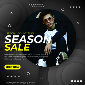 Special Collection Season Sale Free CDR Template Download From Coreldrawdesign