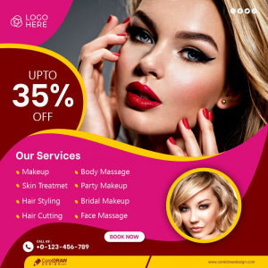 Beauty Salon Spa Skin Colorful Flyer Template Free Vector Design