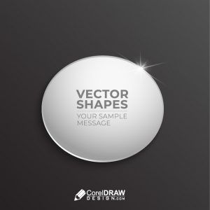 Circular shiny callout vector shape