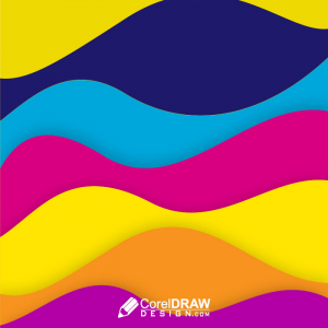 Abstract Wavy Multicolored background