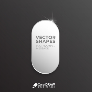 Oval  shiny callout vector shape