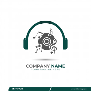 Headphone Icon Listening Device With Music Free Vector