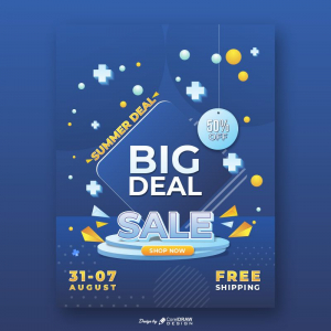 Big Deal Sale Summer Deal Full CDR File Download From Coreldrawdesign