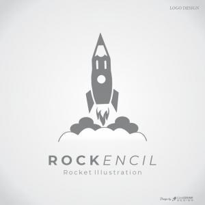 Rockensil Rocket Illustration Logo Design Free Download From Coreldrawdesign